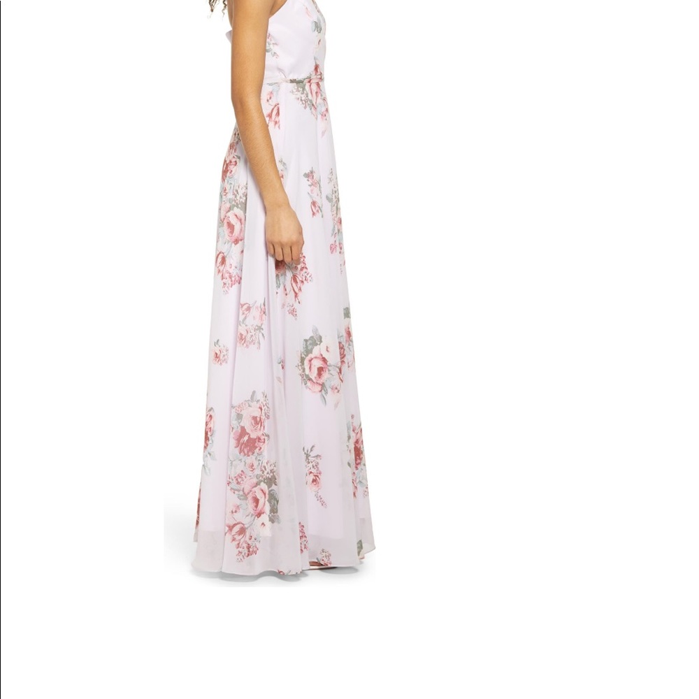 Lulu’s Floral Print Wrap Gown - with tags - Picture 5 of 7